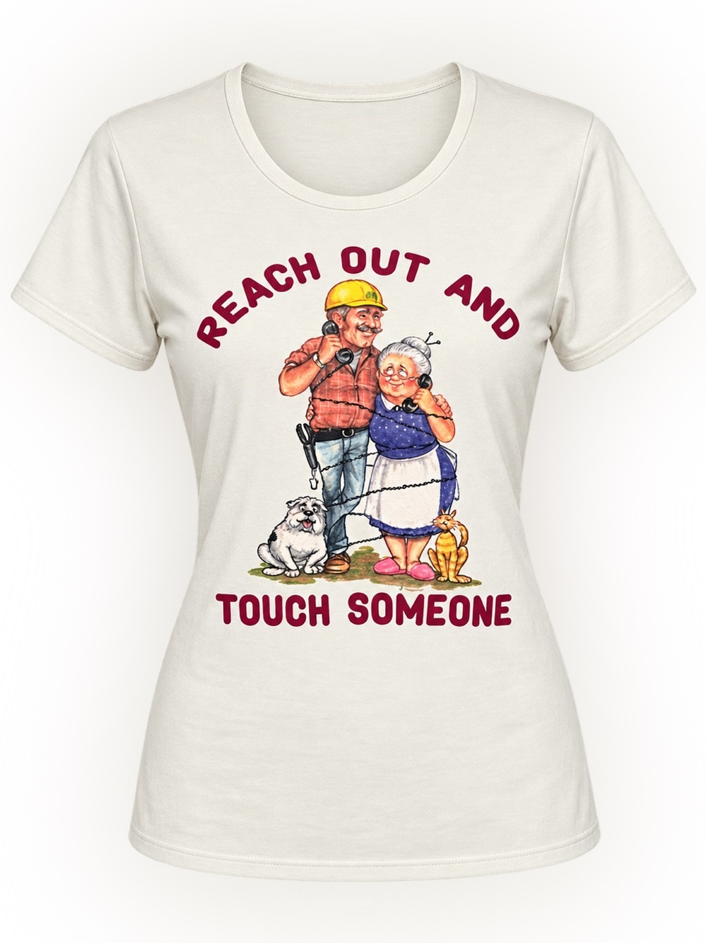 Vintage Hanes Designer Tee Reach out & Touch Someone Phone Service Bell System